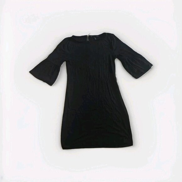 $89 ~ WHBM White House Black Market Bell 3/4 Sleeve Shift Dress Stretchy S - Picture 4 of 7